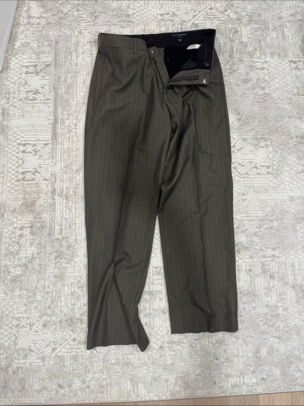 Banana Republic Brown Pinstripe Dress Trousers